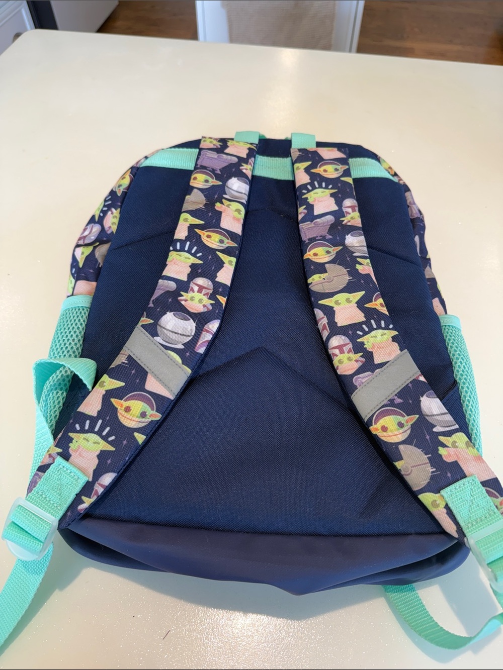 Bioworld Lucasfilm Mandalorian Baby Yoda Character Kids Backpack Blue - Picture 9 of 15